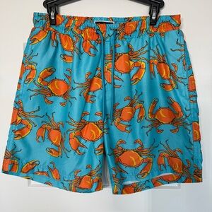 Club Room Crab Swim Trunks Men’s Size Small